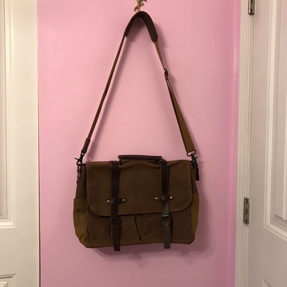 Newhey Canvas Messenger Laptop Bag - Picture 1 of 13